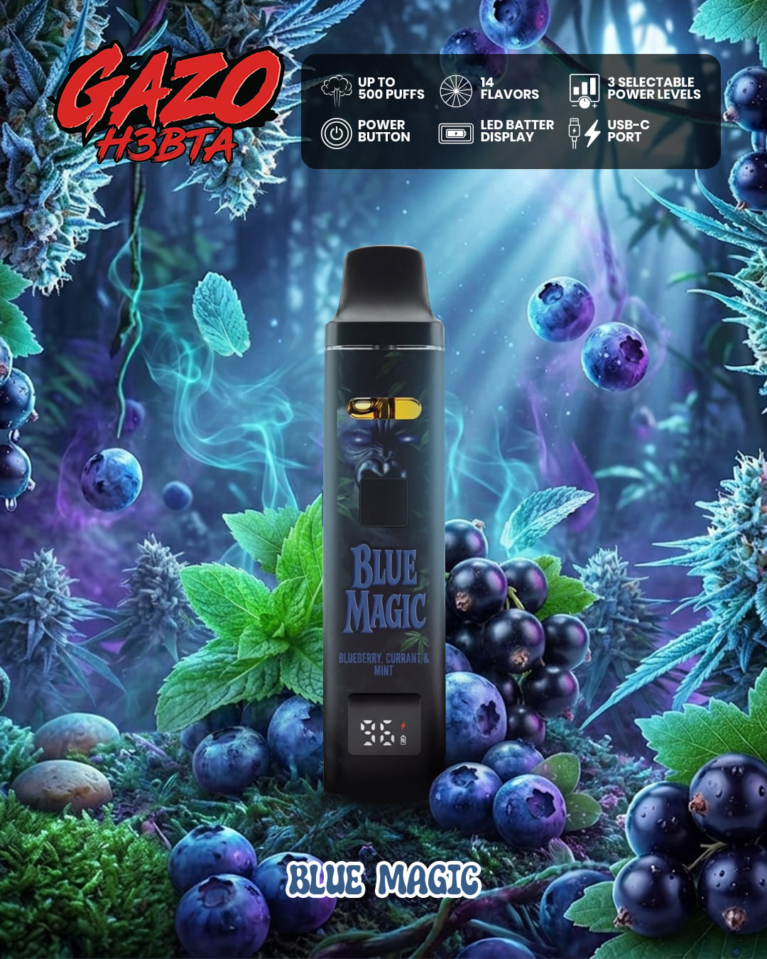 GAZO Pro Blue Magic – Gzuz H3BTA Vape