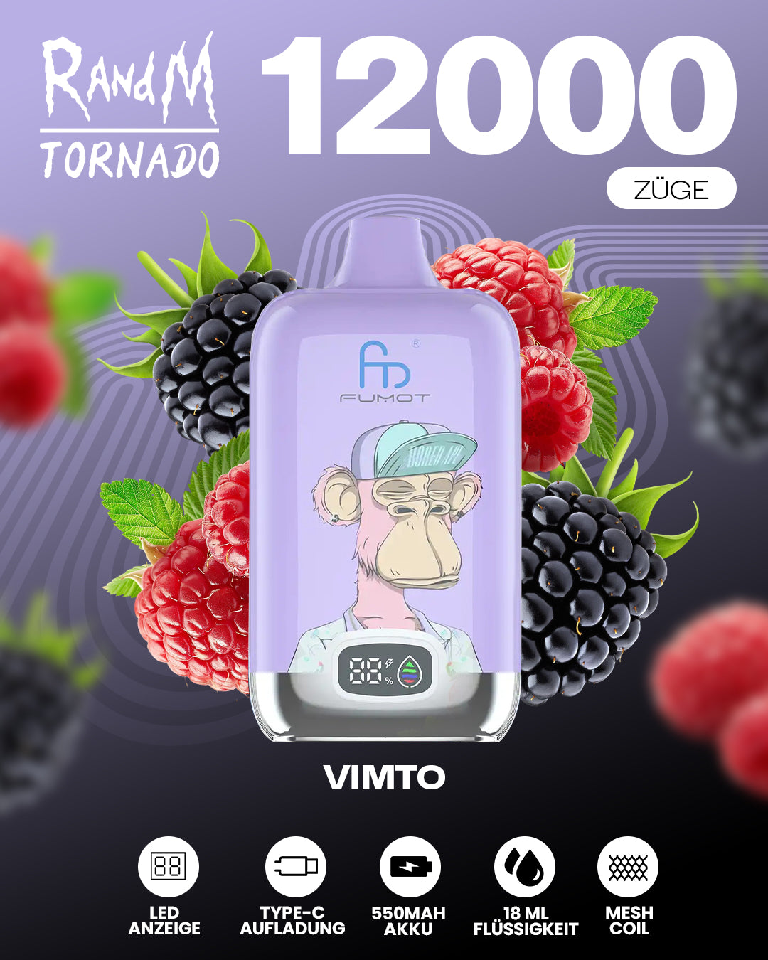 Fumot 12000 Vimto – Vape mit 12.000 Zügen